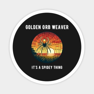 Golden Silk Orb Weaver Magnet